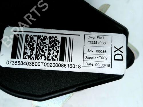 Front right seatbelt OPEL COMBO Box Body/MPV (X12) 1.6 CDTI (B05) | BP31184438I25 - Image 7