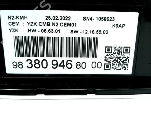 Instrument cluster PEUGEOT PARTNER Box Body/MPV (K9) 1.5 BlueHDi 100 | BP29178783C47 