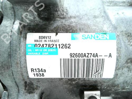 AC compressor NISSAN JUKE (F15) 1.5 dCi | BP21663371M34 