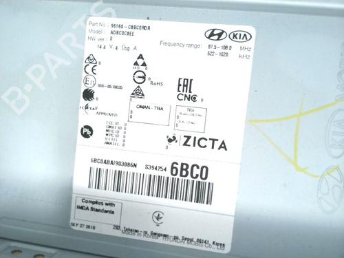 Radio HYUNDAI i20 II (GB, IB) 1.0 T-GDI | BP29614847E6