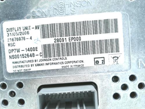 Used Display monitor Display monitor NISSAN PATHFINDER III (R51) 2.5 dCi 4WD (174 hp) 26237031 26237031