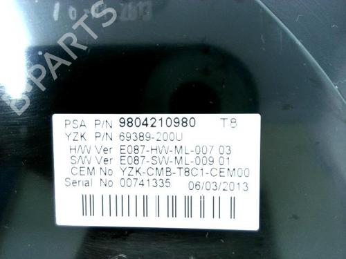 Instrument cluster PEUGEOT 5008 (0U_, 0E_) 1.6 HDi | BP20915903C47 