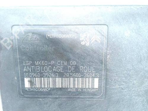 ABS pump CITROËN C3 Picasso (SH_) 1.4 VTi 95 (SH8FSC, SH8FP0, SH8FP6) | BP26933952M43  - Image 7