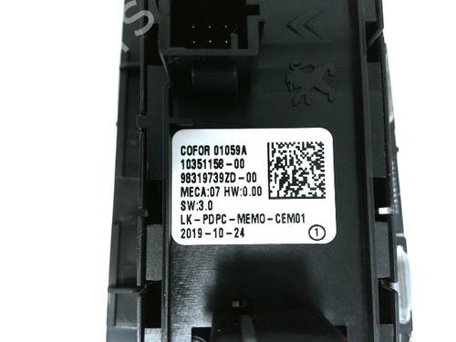 Left front window switch PEUGEOT 3008 II SUV (MC_, MR_, MJ_, M4_) 1.2 THP/ PureTech 130 (MRHNSM, MRHNSU, MRHNSJ, MRHNYW,... | BP29071726I27 