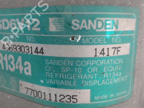 Used AC compressor AC compressor RENAULT CLIO II (BB_, CB_) 1.9 dTi (B/CB0U) (80 hp) 22099928 22099928