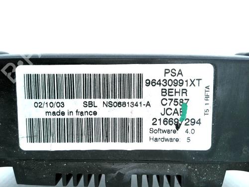 Climate control PEUGEOT 307 CC (3B) 2.0 16V | BP22342770I5 