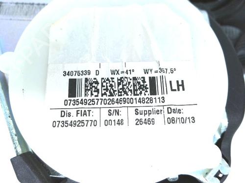 Venstre bak beltestrammer FIAT 500 (312_) 1.3 D Multijet (312AXB1A) | BP28806507C89