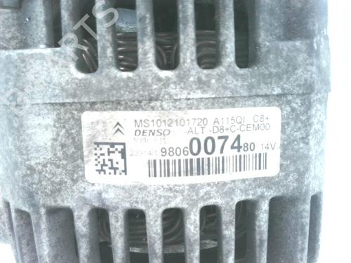 Alternator PEUGEOT 2008 I (CU_) 1.2 VTi | BP33724043M7 - Image 6