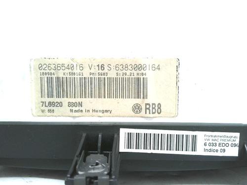 Instrument cluster VW TOUAREG (7LA, 7L6, 7L7) 5.0 V10 TDI | BP30491852C47