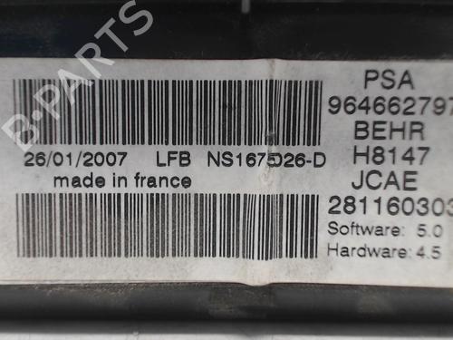 Used Climate control PEUGEOT 307 (3A/C) 1.6 HDi (90 hp) 22100309