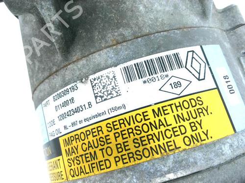 AC compressor RENAULT SCÉNIC II (JM0/1_) 1.9 dCi (JM0G, JM12, JM1G, JM2C) | BP21538428M34 