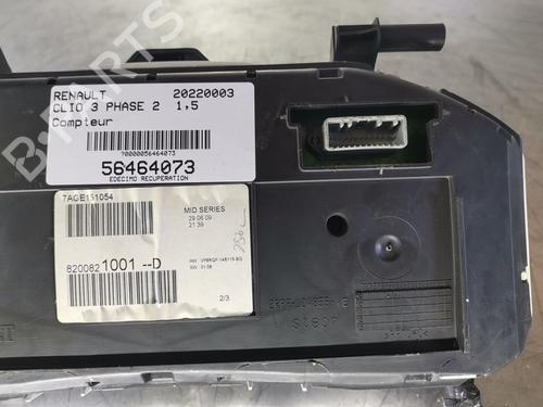 Used Instrument cluster RENAULT CLIO III (BR0/1, CR0/1) 1.5 dCi (C/BR0G, C/BR1G) (68 hp) 20924544