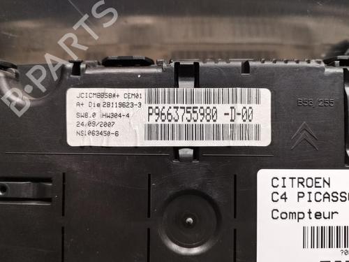Instrument cluster CITROËN C4 Picasso I MPV (UD_) 1.6 HDi | BP20918421C47 