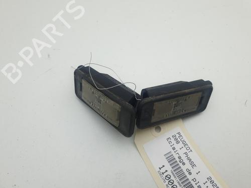 Used Licence plate light PEUGEOT 208 I (CA_, CC_) 1.4 HDi (68 hp) 27719489