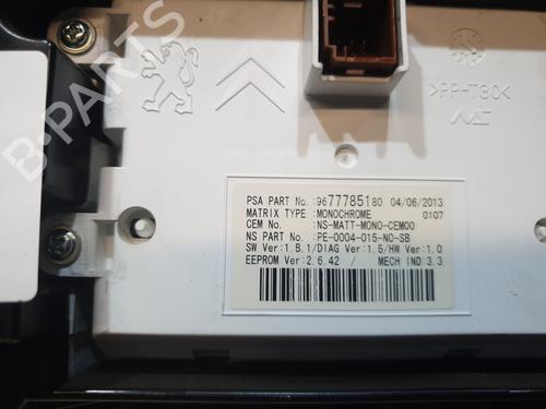 Instrument cluster PEUGEOT 3008 I MPV (0U_) 1.6 HDi | BP23796351C47 