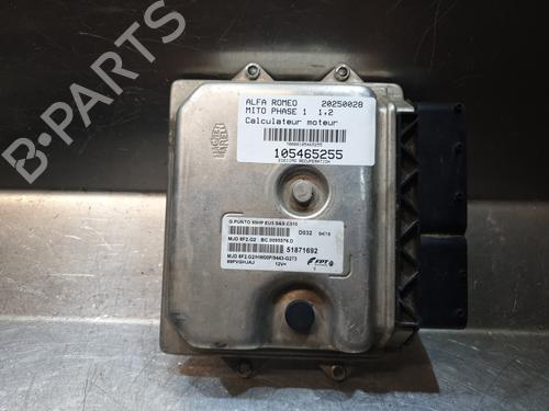 Used Engine control unit (ECU) ALFA ROMEO MITO (955_) 1.3 MultiJet (955AXP1A, 955AYC1A) (95 hp) 25491173