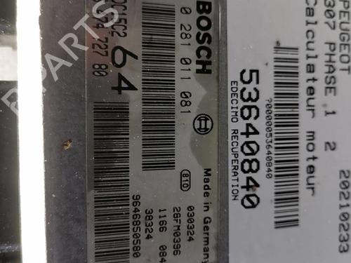 Engine control unit (ECU) PEUGEOT 307 (3A/C) 2.0 HDi 110 | BP20924570M57