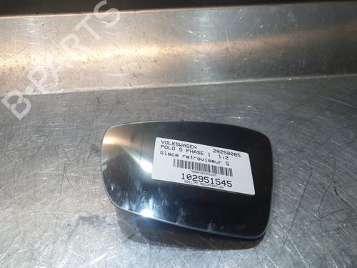 Used Left mirror glass VW POLO V (6R1, 6C1) 1.2 (70 hp) 24336511