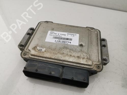 Used Engine control unit (ECU) OPEL ZAFIRA / ZAFIRA FAMILY B (A05) 1.9 CDTI (M75) (150 hp) 31612173