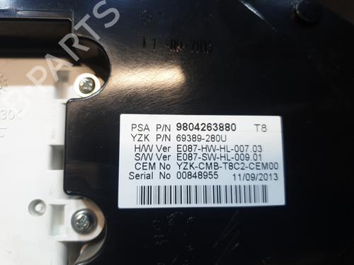Instrument cluster PEUGEOT 3008 I MPV (0U_) 1.6 HDi | BP23796351C47 