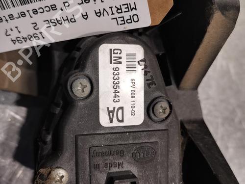 Pédale OPEL MERIVA A MPV (X03) 1.7 CDTI (E75) | BP20918026I4 