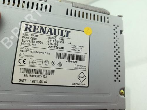 Radio RENAULT CAPTUR I (J5_, H5_) 1.5 dCi 90 (J5N4, J5M5, J5MW, J5M6, J5AL, J5AJ) | BP39728142E6 - Image 2