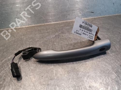 Venstre foran utvendig håndtak RENAULT SCÉNIC III (JZ0/1_) 1.5 dCi (106 hp) 20921039