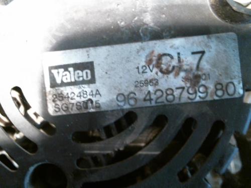 Alternator PEUGEOT 206 Hatchback (2A/C) 1.1 i | BP20998633M7 