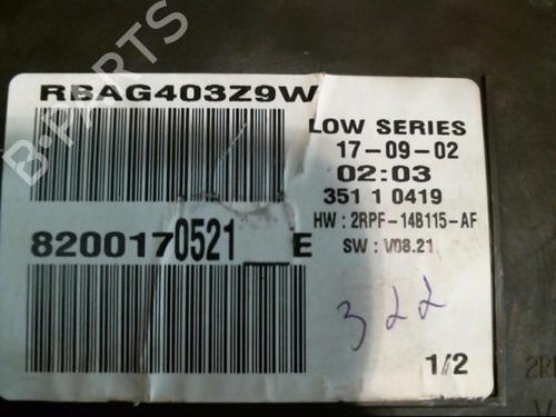 Instrument cluster RENAULT MEGANE II (BM0/1_, CM0/1_) 1.9 dCi (BM0G, CM0G) | BP20999325C47 