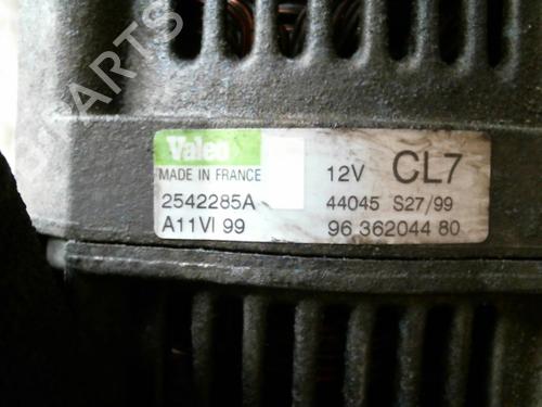 Used Alternator Alternator PEUGEOT 206 Hatchback (2A/C) 1.1 i (60 hp) 20988961 20988961