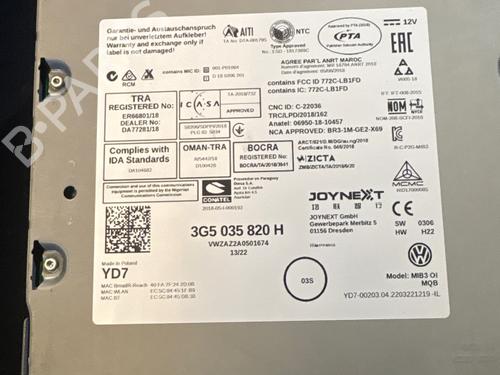 Radio VW TAIGO (CS1) 1.5 TSI | BP40446118E6 - Image 3