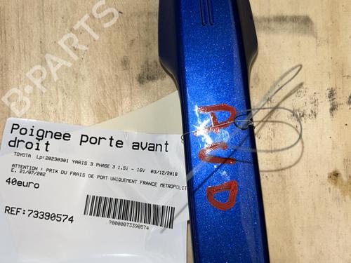 Used Front right exterior door handle TOYOTA YARIS (_P13_) 1.5 (NSP131_) (112 hp) 21863255
