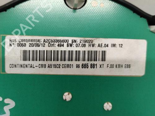 Instrument cluster CITROËN C3 II (SC_) 1.4 VTi 95 | BP21858577C47 