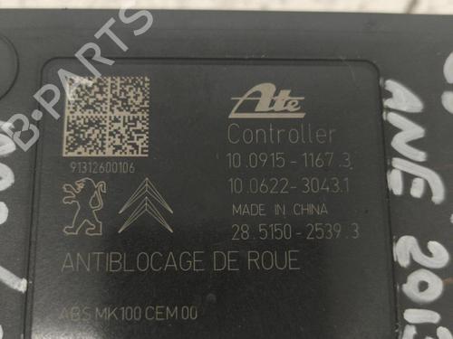 ABS pump CITROËN C3 II (SC_) 1.4 HDi 70 (SC8HZC, SC8HR0, SC8HP4) | BP21859682M43 