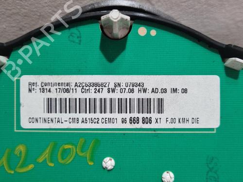 Instrument cluster CITROËN C3 II (SC_) 1.6 HDi | BP21858437C47 