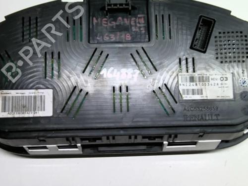 Used Instrument cluster RENAULT MEGANE III Hatchback (BZ0/1_, B3_) 1.5 dCi (BZ09, BZ0D, BZ1W, BZ29, BZ14) (110 hp) 21858584