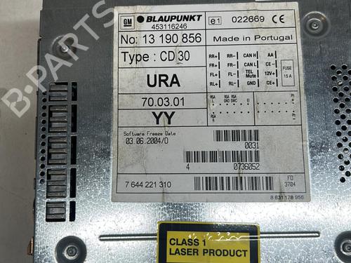 Radio OPEL ASTRA H (A04) 1.7 CDTI (L48) | BP25843901E6