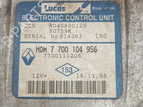 Used Engine control unit (ECU) Engine control unit (ECU) RENAULT KANGOO Express (FC0/1_) 1.9 D (FC0J) (65 hp) 21028511 21028511