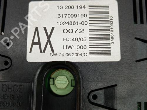 Instrument cluster OPEL ZAFIRA A MPV (T98)  | BP21031631C47