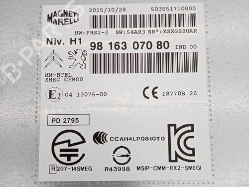 Radio PEUGEOT 308 II (LB_, LP_, LW_, LH_, L3_) 1.6 HDi / BlueHDi 115 | BP21033466E6 