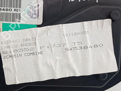 Instrument cluster PEUGEOT 307 SW (3H) 1.6 HDI 110 | BP21036027C47