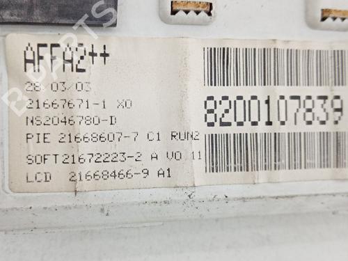 Kombinert Instrument RENAULT MEGANE II (BM0/1_, CM0/1_)  | BP21038649C47