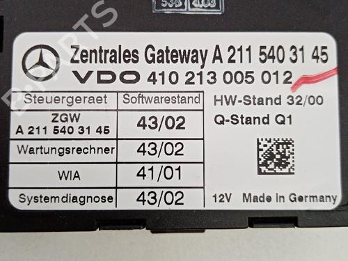 Electronic module MERCEDES-BENZ E-CLASS (W211) E 320 CDI (211.026) | BP21039724M83