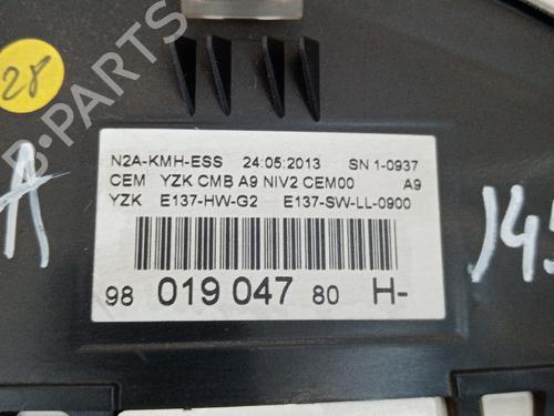 Instrument cluster PEUGEOT 208 I (CA_, CC_) 1.2 VTI 82 | BP21041752C47