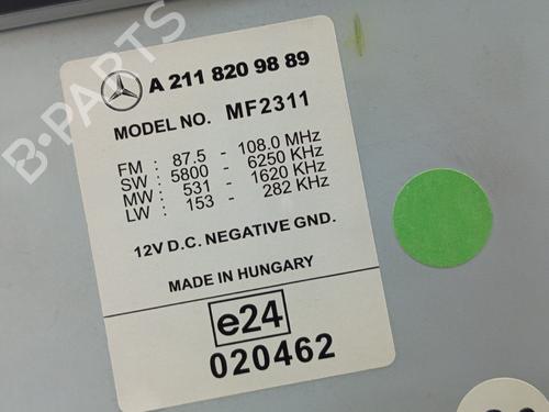 Radio MERCEDES-BENZ E-CLASS (W211) E 240 4-matic (211.080) | BP23022979E6 