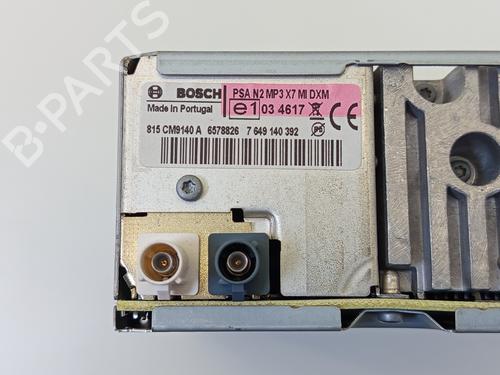 Radio CITROËN C5 III (RD_) 1.6 HDi 110 (RD9HL0, RD9HR8, RD9HRA) | BP31027445E6 