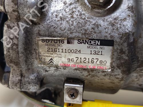 AC compressor CITROËN C5 III (RD_) 1.6 HDi 110 (RD9HL0, RD9HR8, RD9HRA) | BP31042685M34