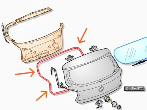 Used Rubber door seal Rubber door seal BMW 1 (F21) 114 i (102 hp) 34194206 34194206