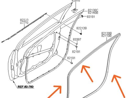 Gummiliste Gummiliste HYUNDAI i30 (GD) 1.6 CRDi (110 hp) 37488458 37488458