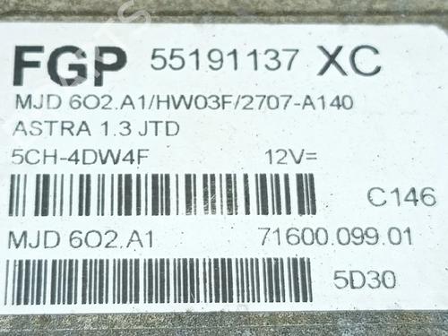 Engine control unit (ECU) OPEL ASTRA H (A04) 1.3 CDTI (L48) | BP40005390M57 - Image 2